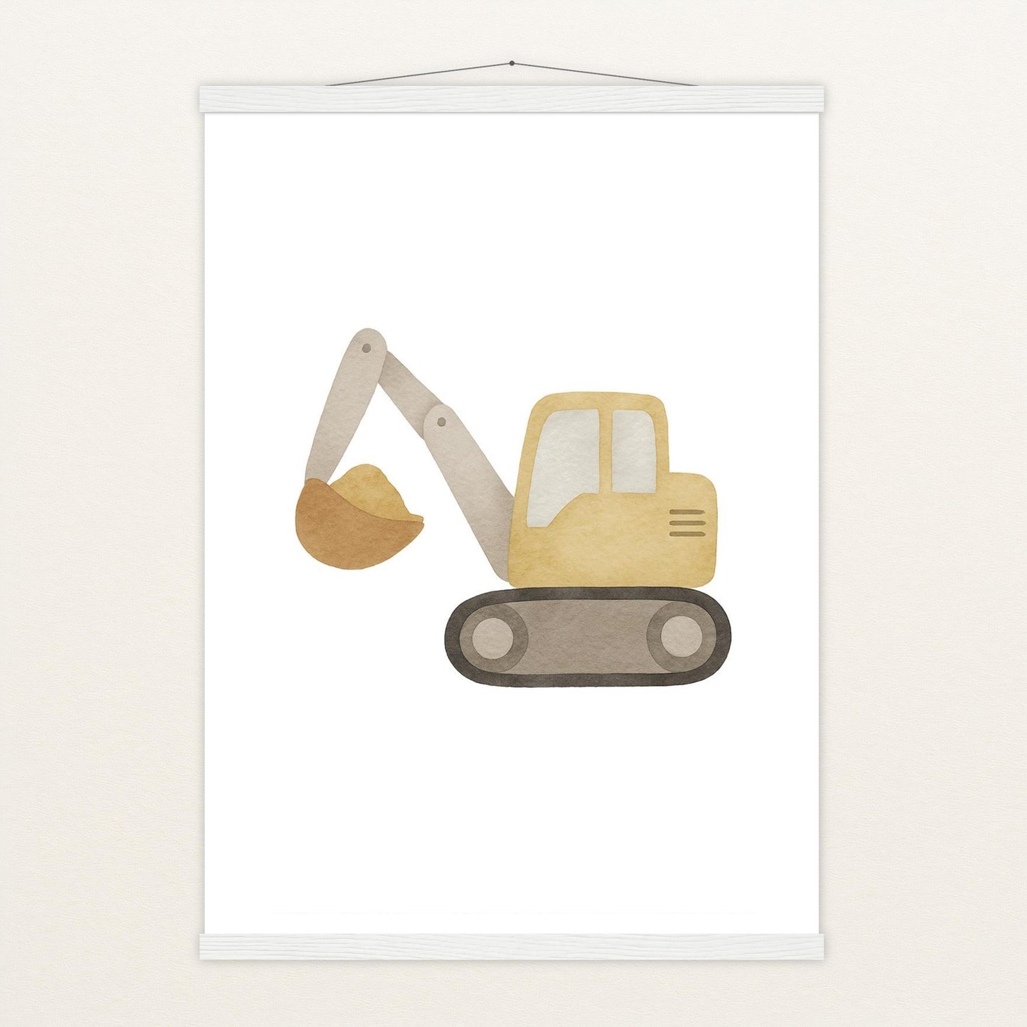 Bagger Poster mit Leisten von tinylearner