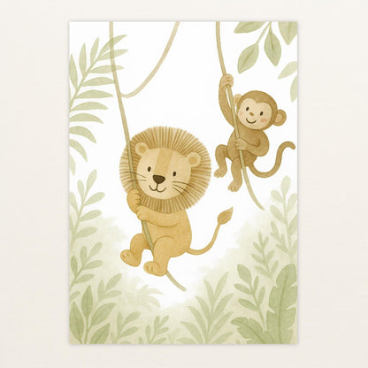 Tierfreunde - Motiv: "Lianen" Poster von tinylearner