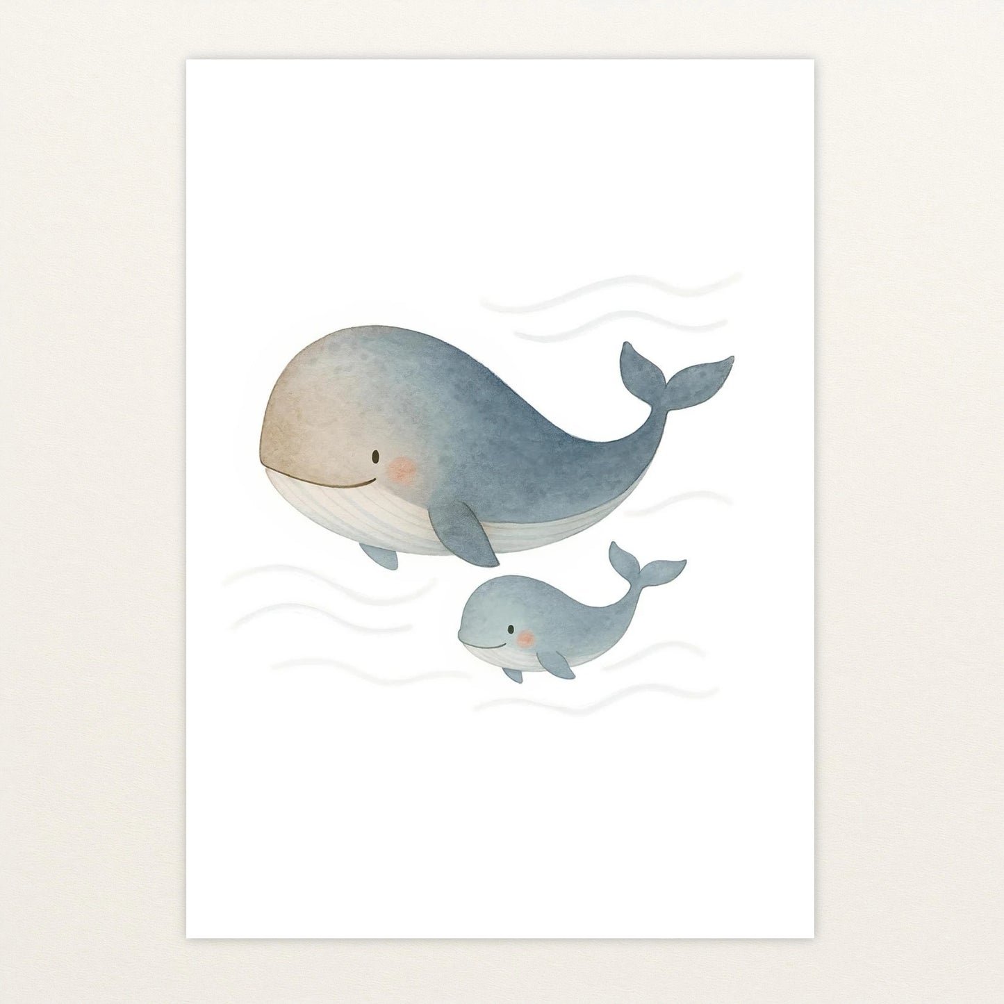 Willi der Wal - Motiv: "Familie" Poster von tinylearner