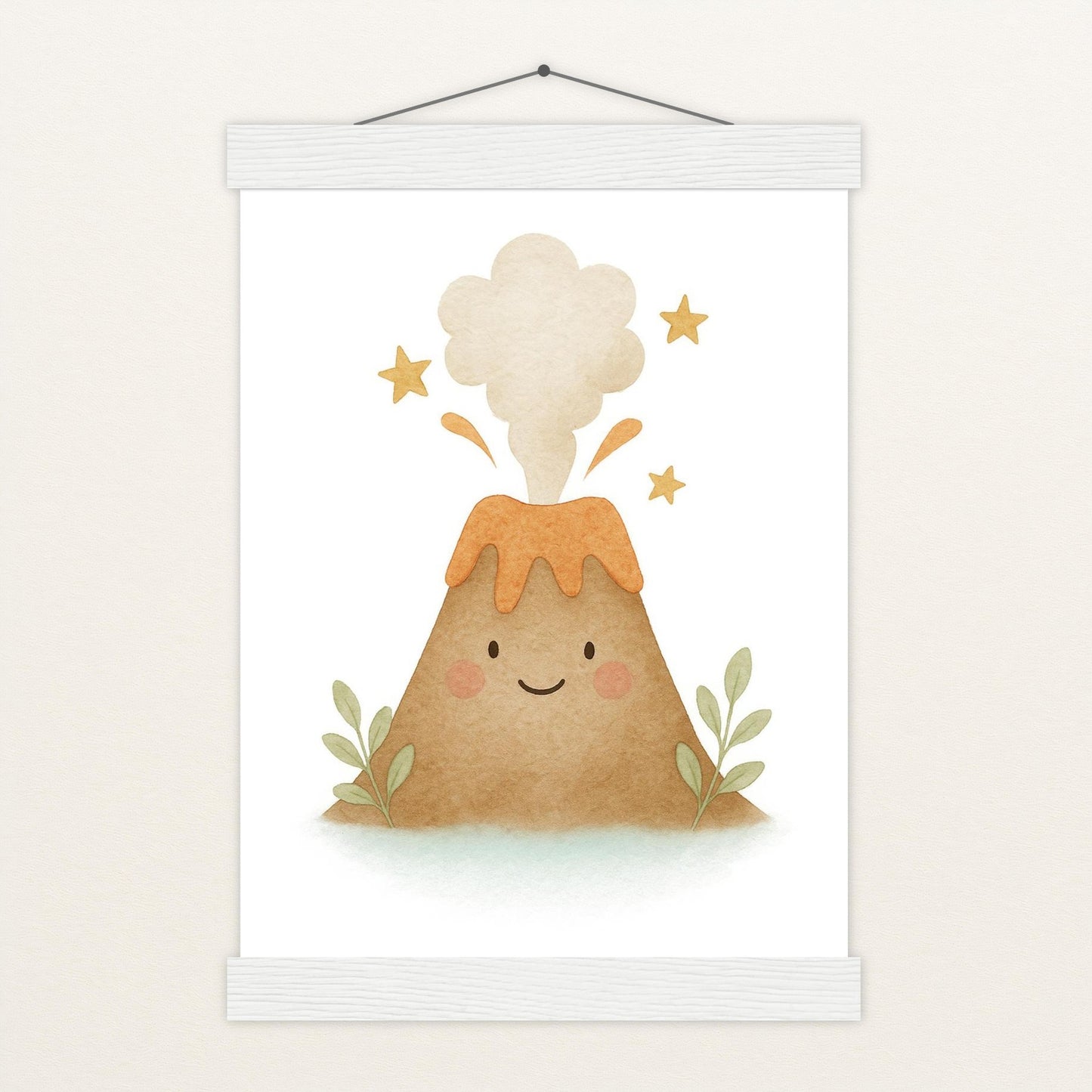 Vulkan Poster mit Leisten von tinylearner