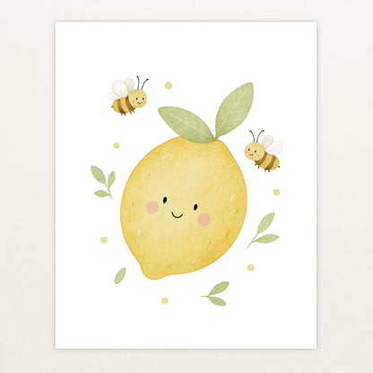 Obst: Zitrone Poster von tinylearner