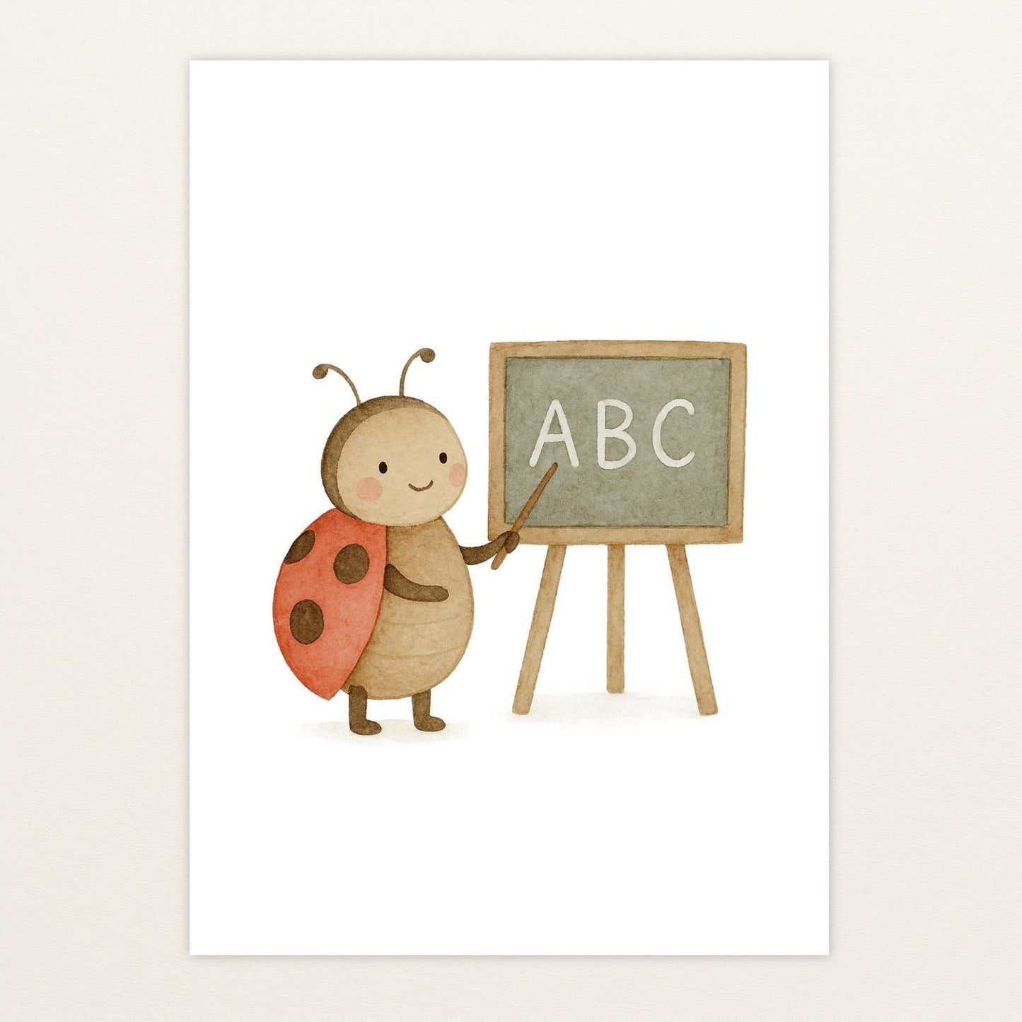 Marie der Marienenkäfer - Lehrer Poster von tinylearner