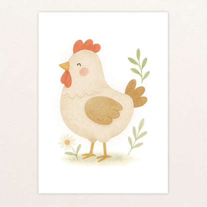 Hanni das Huhn Poster von tinylearner