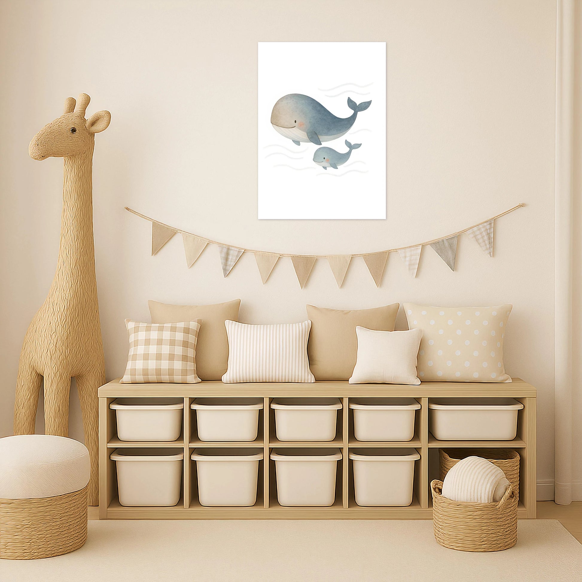 Willi der Wal - Motiv: "Familie" Poster von tinylearner