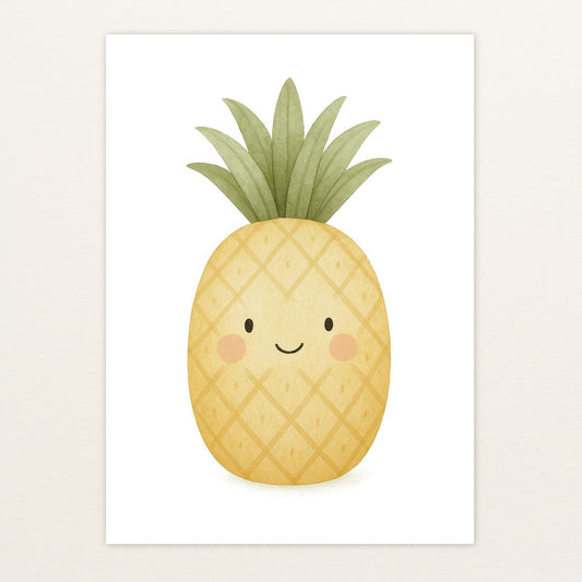 Obst: Ananas Poster von tinylearner