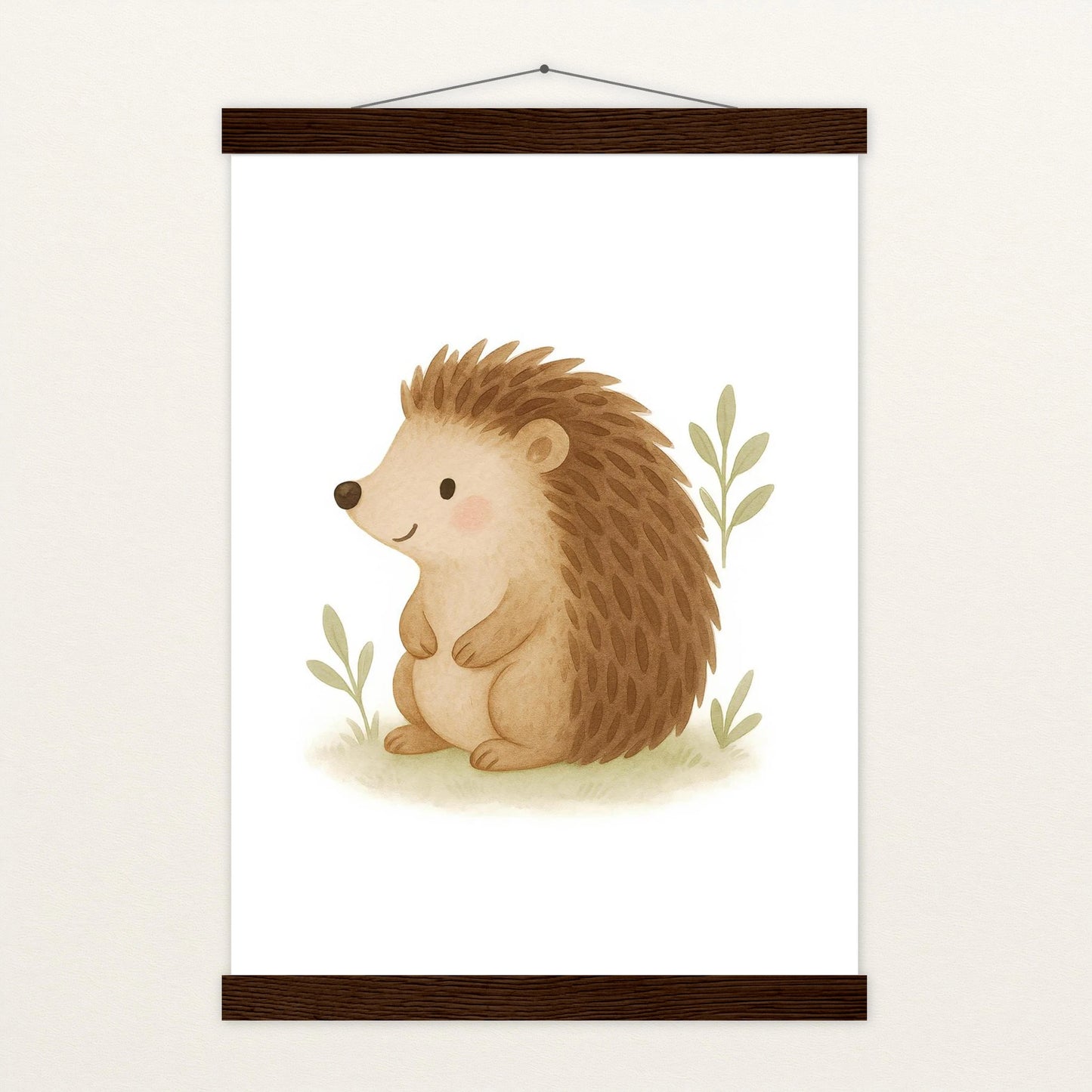 Iggi der Igel Poster mit Leisten von tinylearner