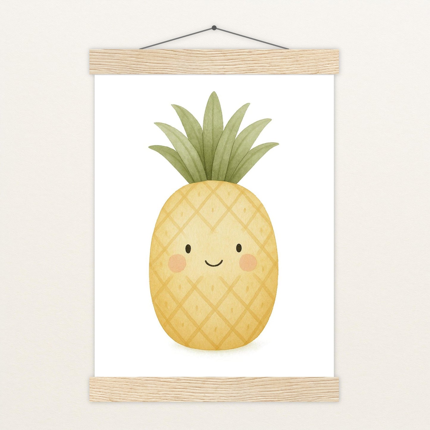 Obst: Ananas Poster mit Leisten von tinylearner