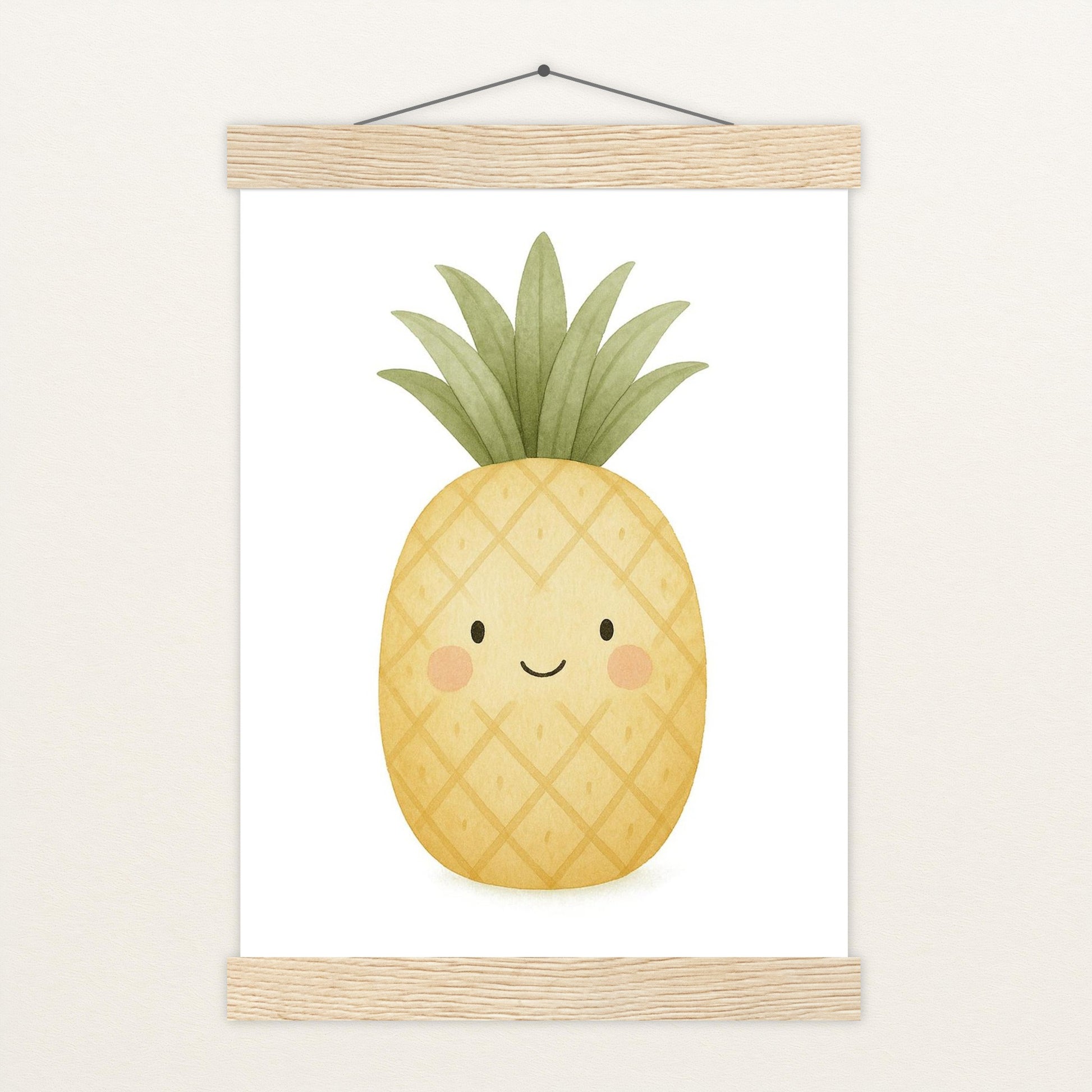 Obst: Ananas Poster mit Leisten von tinylearner
