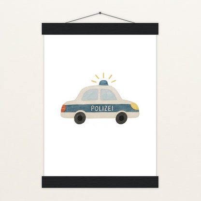Polizei Poster mit Leisten von tinylearner