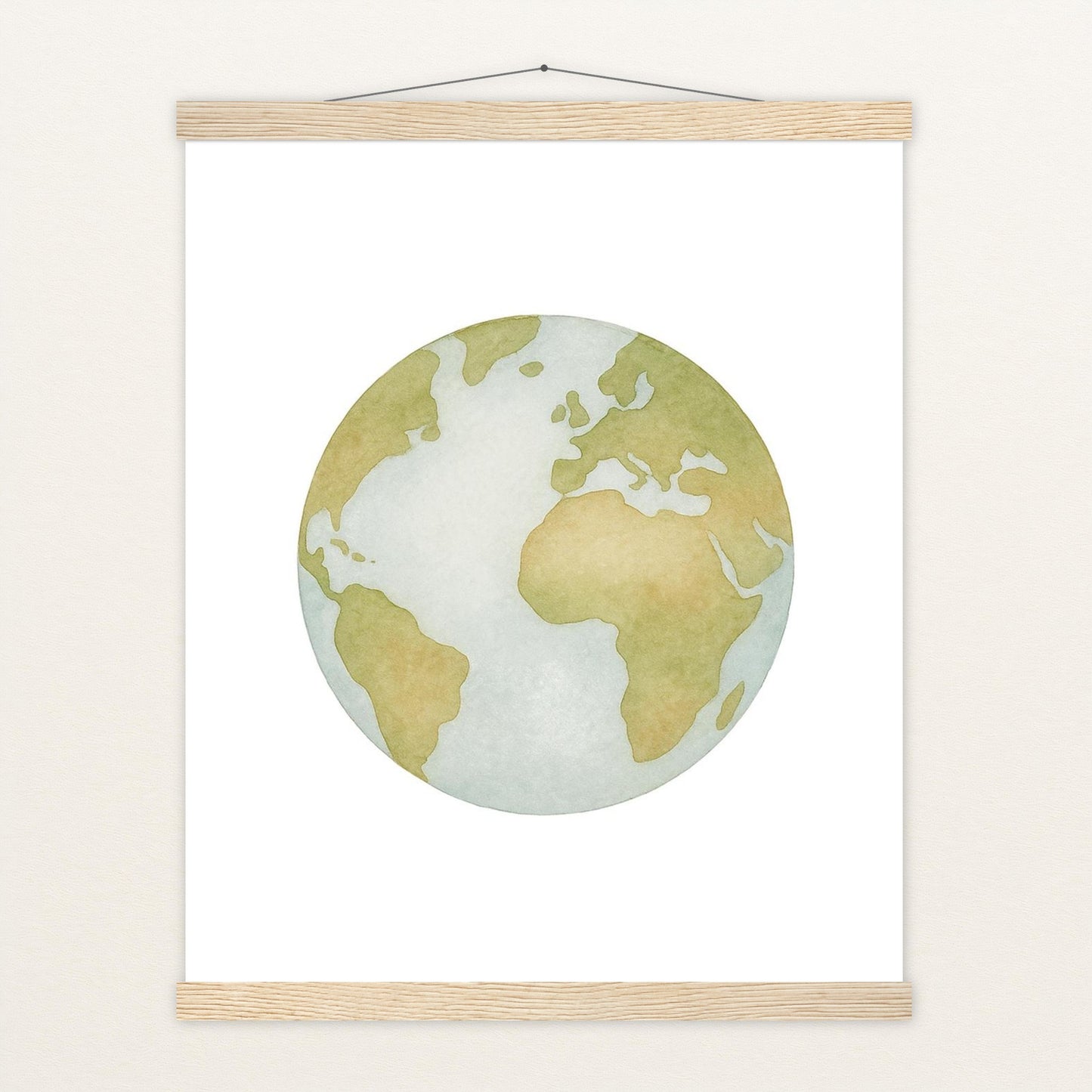 Erde Poster mit Leisten von tinylearner