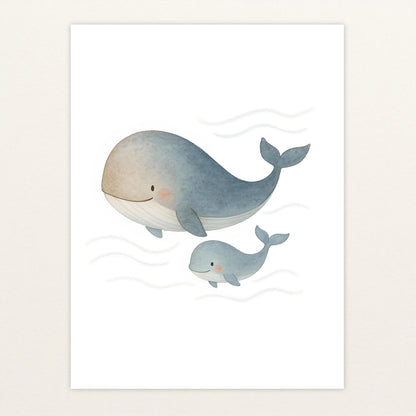 Willi der Wal - Motiv: "Familie" Poster von tinylearner