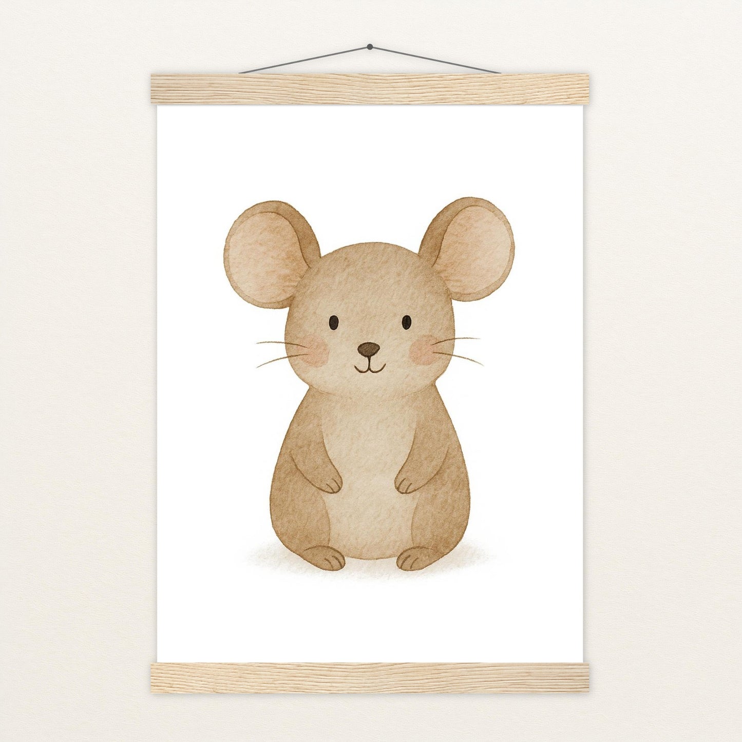 Mimi die Maus Poster mit Leisten von tinylearner