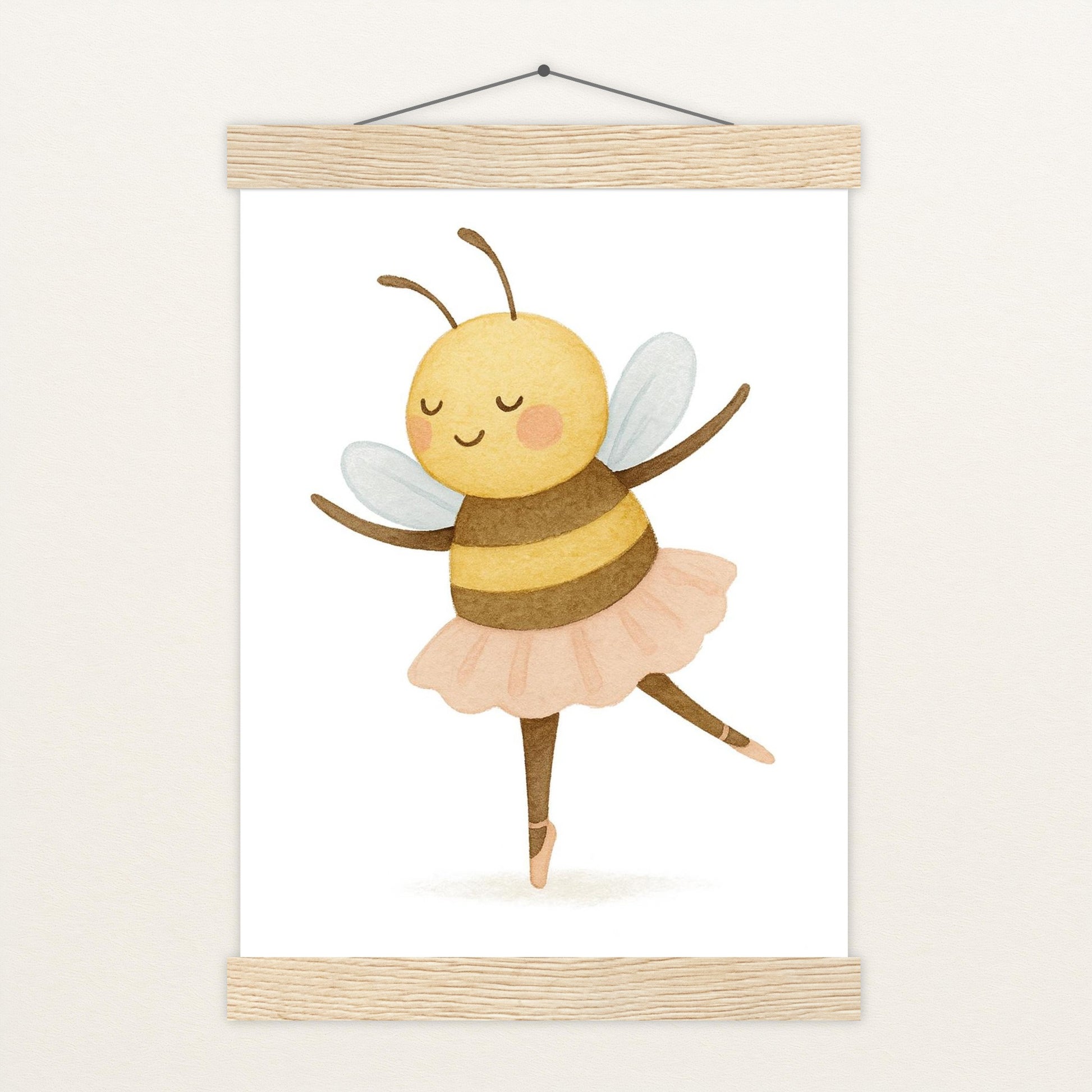 Bibi die Biene - Motiv: "Ballett" Poster mit Leisten von tinylearner