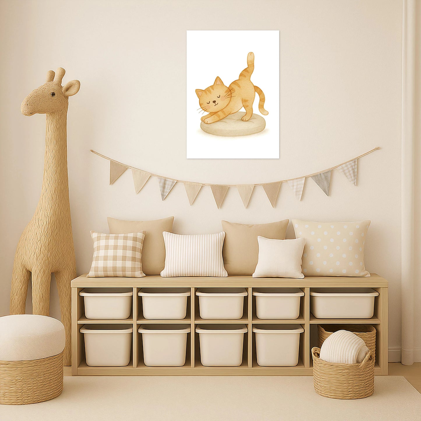 Kira die Katze - Motiv: "Yoga" Poster von tinylearner