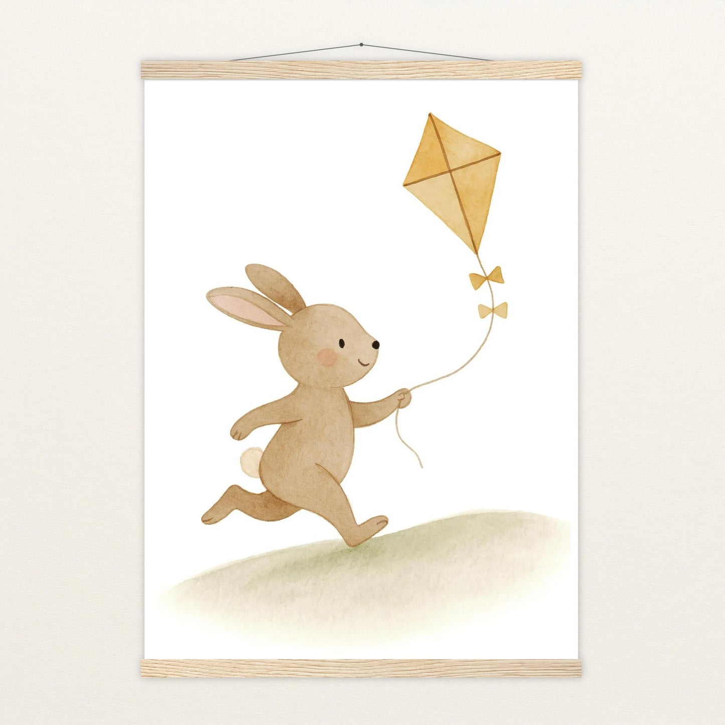 Holly der Hase - Motiv: "Drachen" Poster mit Leisten von tinylearner