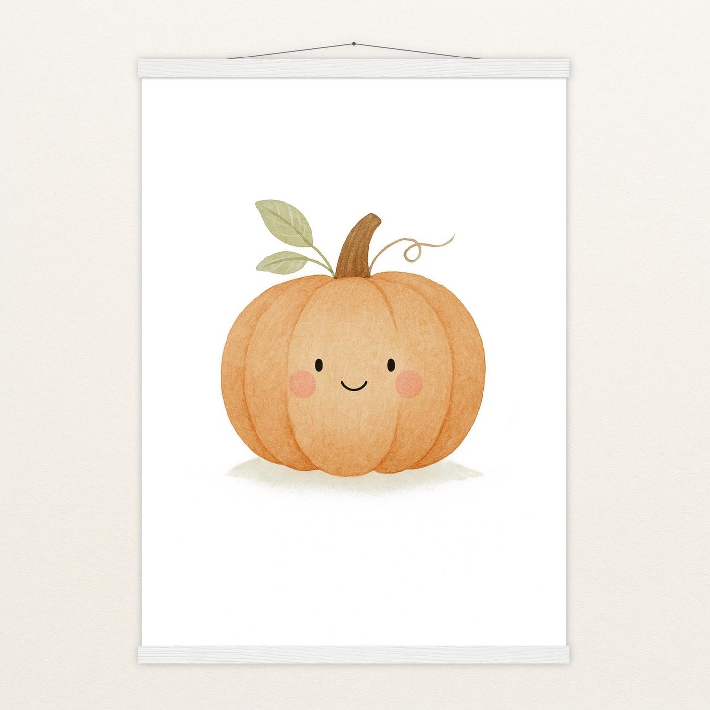 Gemüse: Kürbis Poster mit Leisten von tinylearner