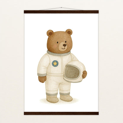 Balu der Bär - Motiv: "Astronaut" Poster mit Leisten von tinylearner
