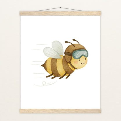 Bibi die Biene Poster mit Leisten von tinylearner