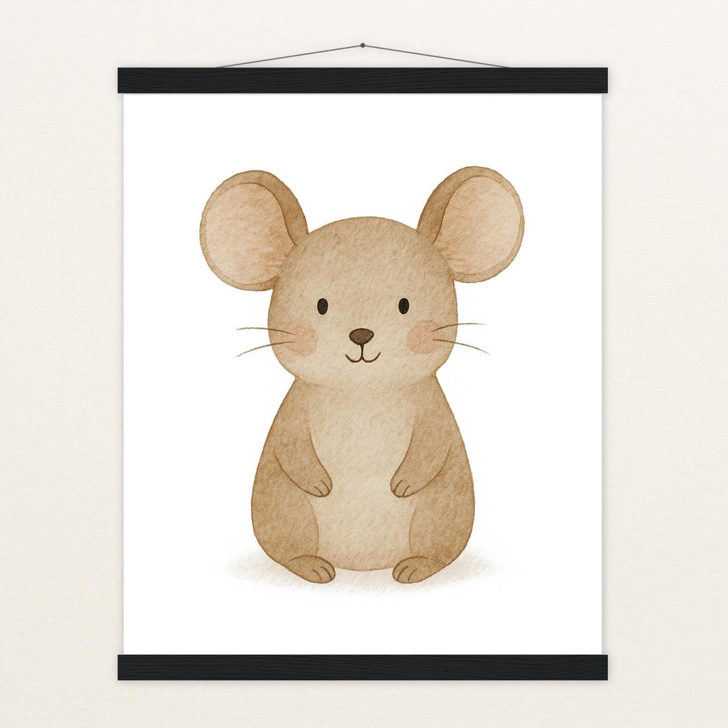 Mimi die Maus Poster mit Leisten von tinylearner