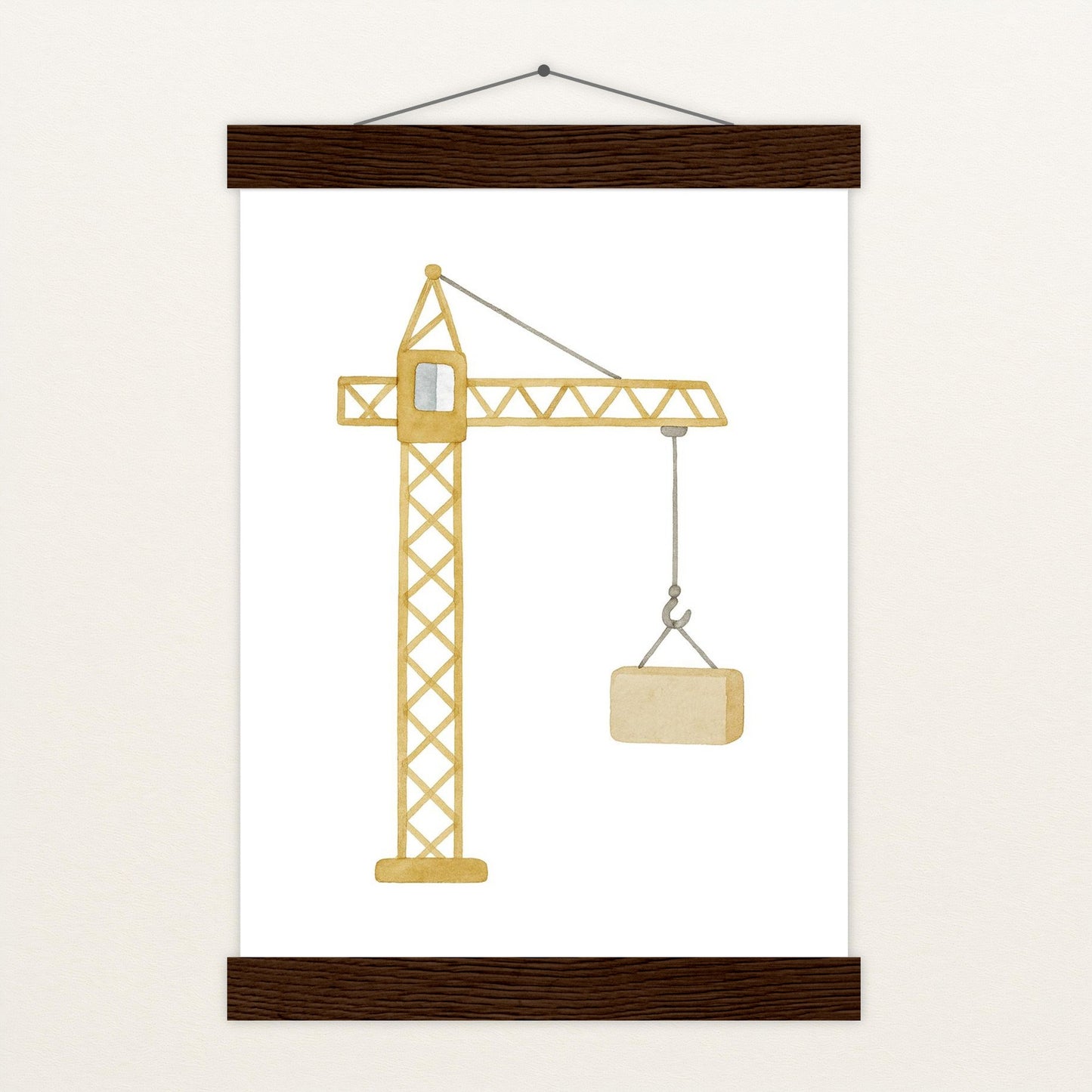 Kran Poster mit Leisten von tinylearner