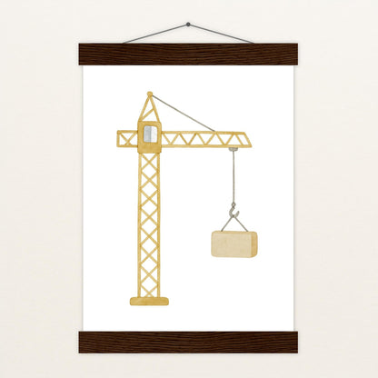 Kran Poster mit Leisten von tinylearner
