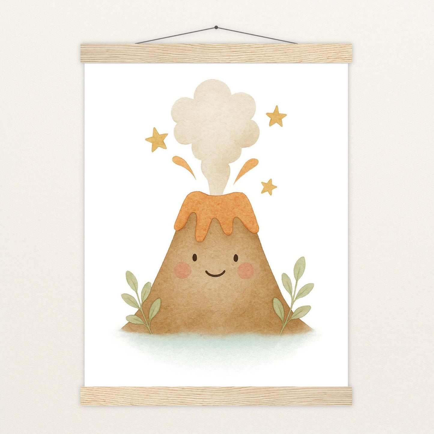 Vulkan Poster mit Leisten von tinylearner