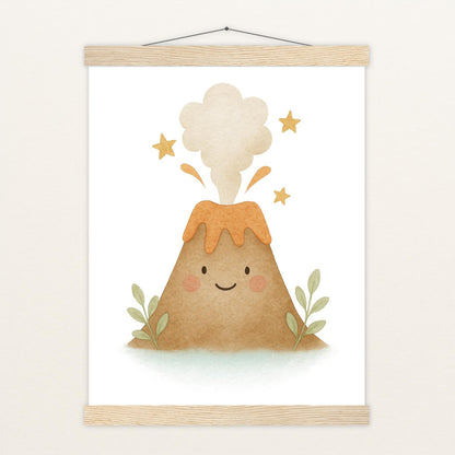 Vulkan Poster mit Leisten von tinylearner