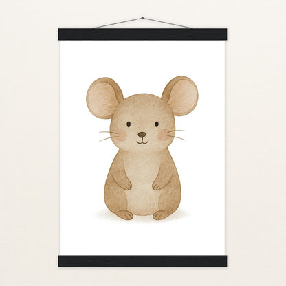 Mimi die Maus Poster mit Leisten von tinylearner