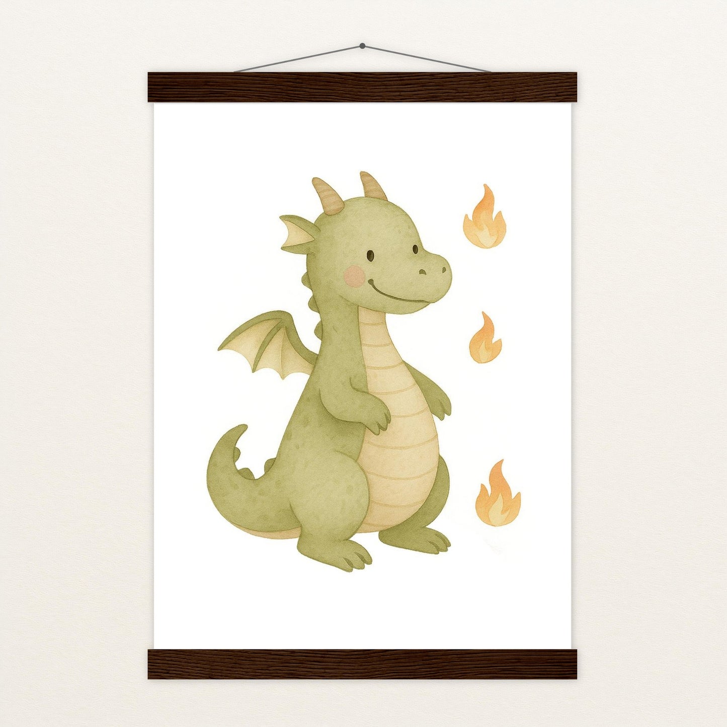 Drax der Drache Poster mit Leisten von tinylearner
