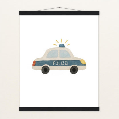 Polizei Poster mit Leisten von tinylearner