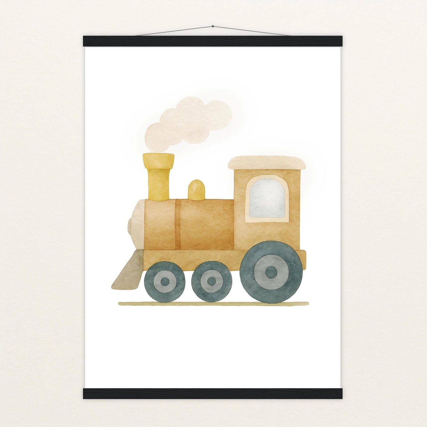 Lokomotive Poster mit Leisten von tinylearner