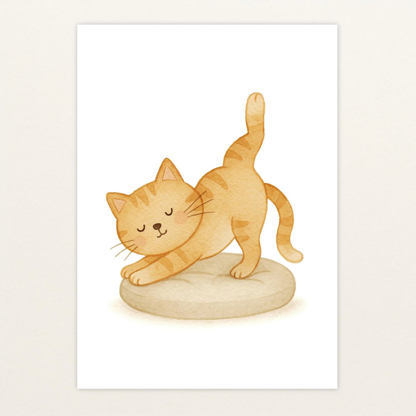 Kira die Katze - Motiv: "Yoga" Poster von tinylearner