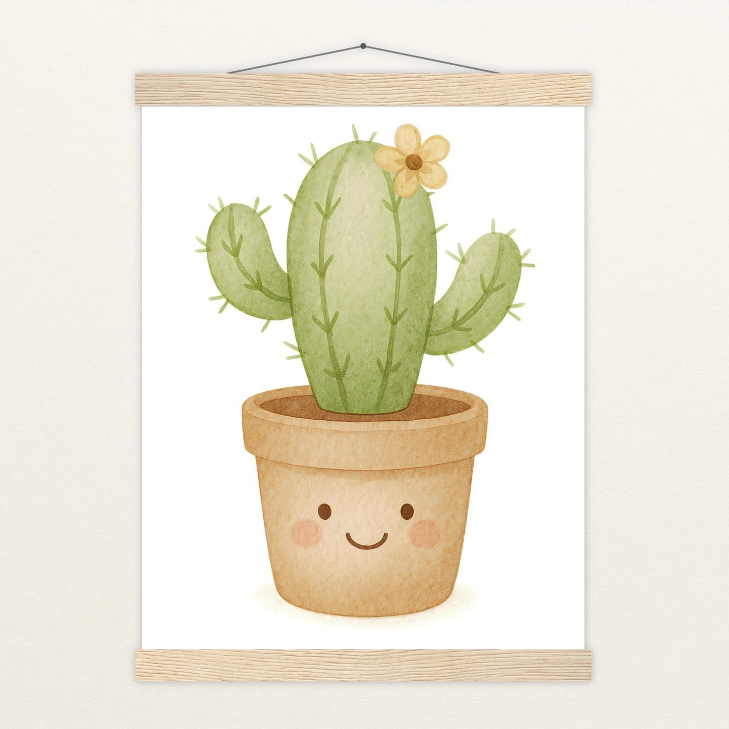Kaktus Poster mit Leisten von tinylearner