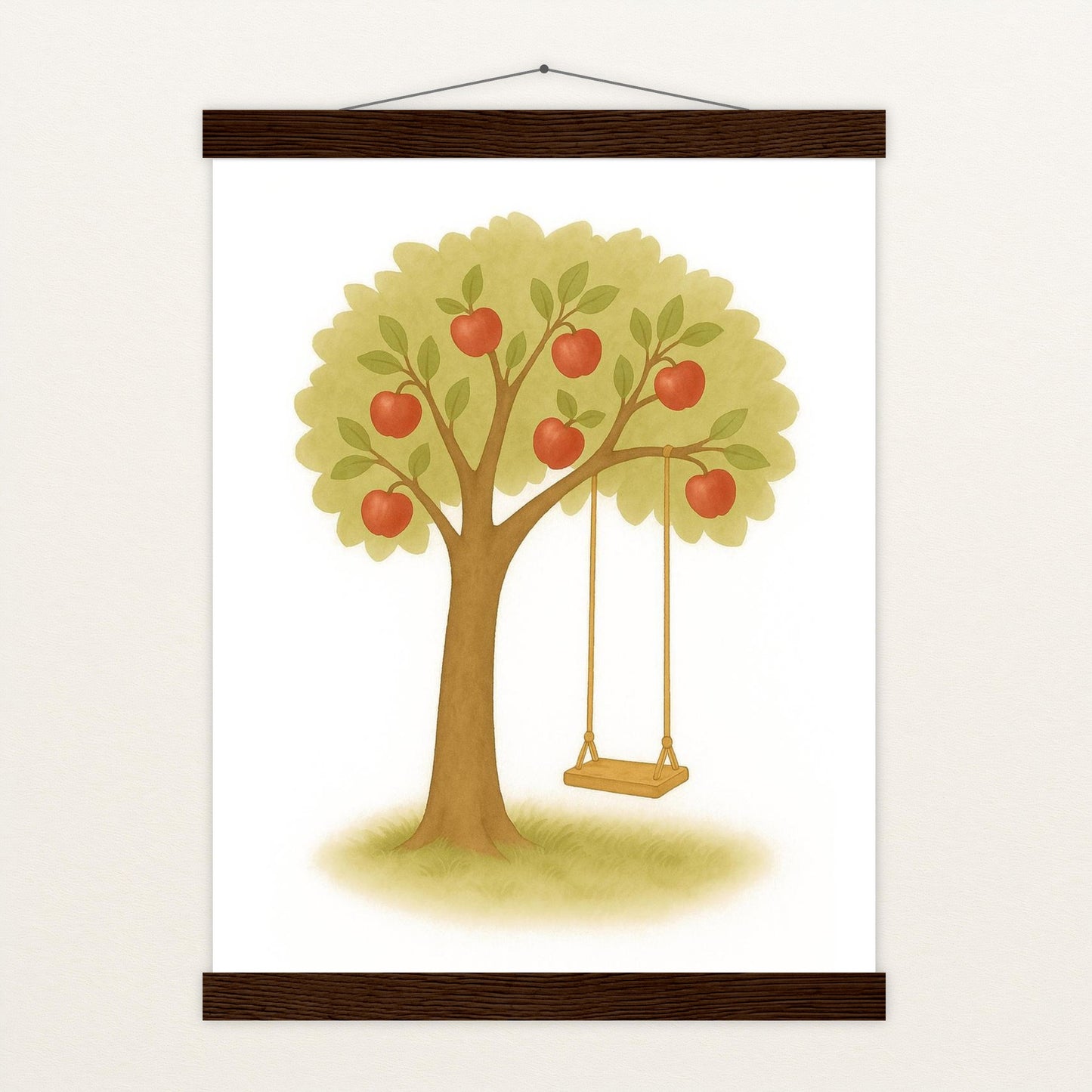 Apfelbaum Poster mit Leisten von tinylearner