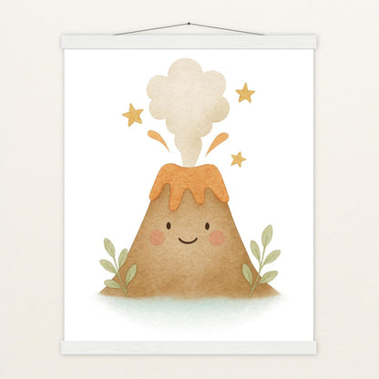 Vulkan Poster mit Leisten von tinylearner