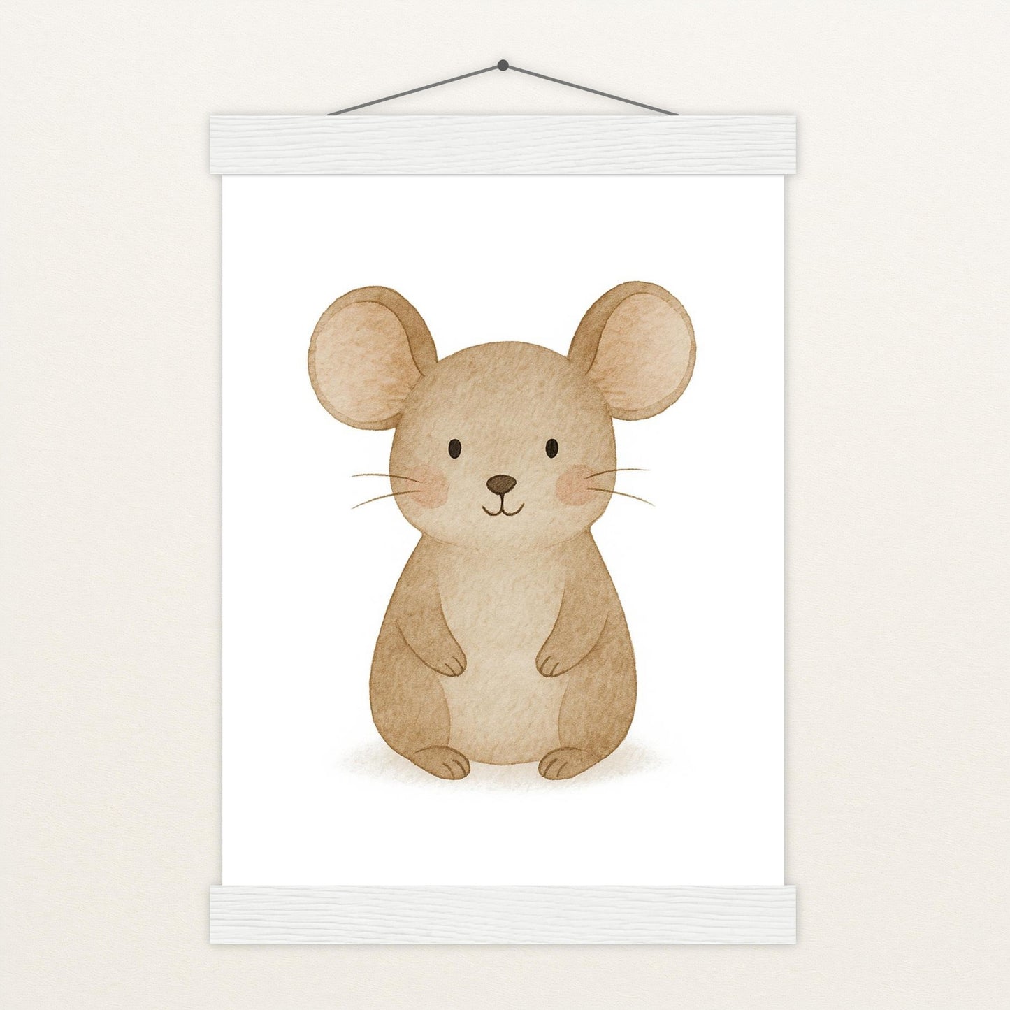 Mimi die Maus Poster mit Leisten von tinylearner