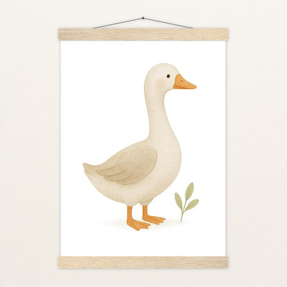 Gusi die Gans Poster mit Leisten von tinylearner