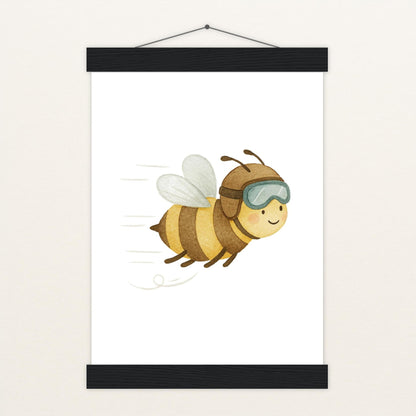 Bibi die Biene Poster mit Leisten von tinylearner