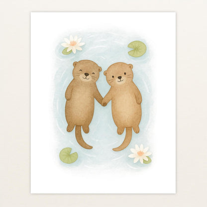 Otti der Otter Poster von tinylearner