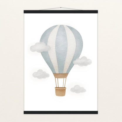Heißluftballon Poster mit Leisten von tinylearner