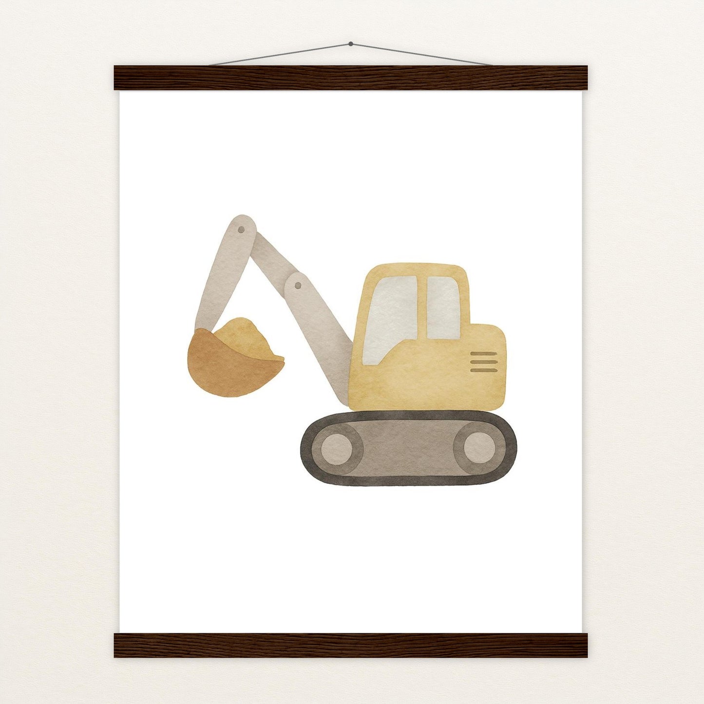 Bagger Poster mit Leisten von tinylearner