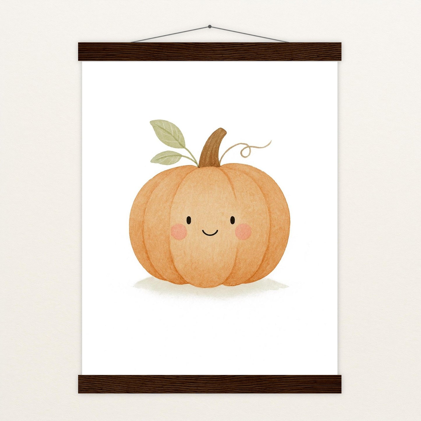 Gemüse: Kürbis Poster mit Leisten von tinylearner