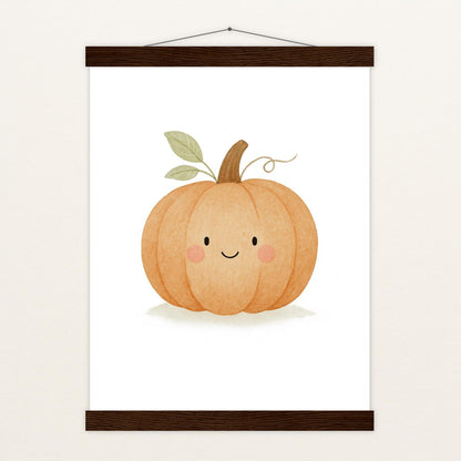 Gemüse: Kürbis Poster mit Leisten von tinylearner