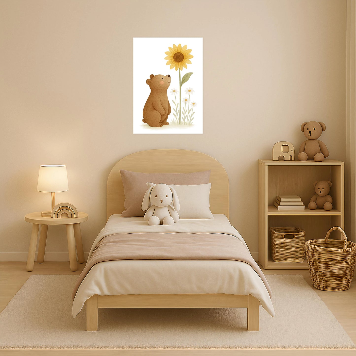 Balu der Bär - Motiv: "Sonnenblume" Poster von tinylearner