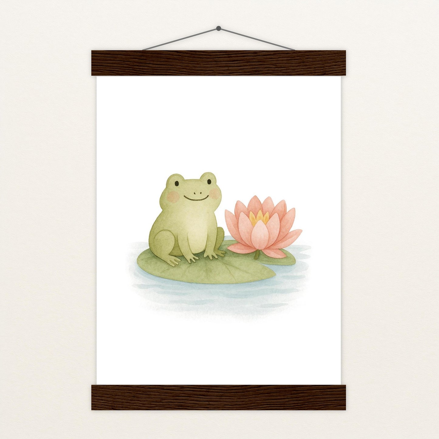Flocke der Frosch Poster mit Leisten von tinylearner