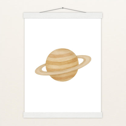 Saturn Poster mit Leisten von tinylearner