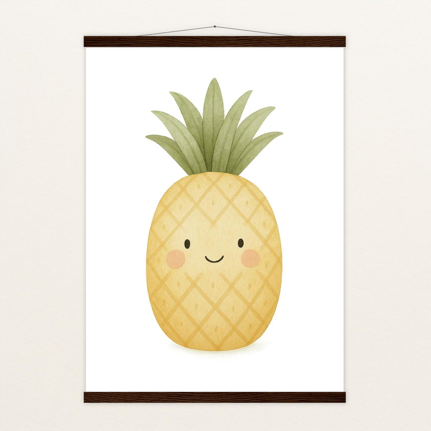Obst: Ananas Poster mit Leisten von tinylearner