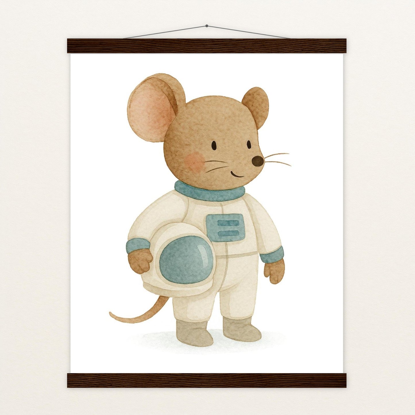 Mimi die Maus - Motiv: "Astronaut" Poster mit Leisten von tinylearner