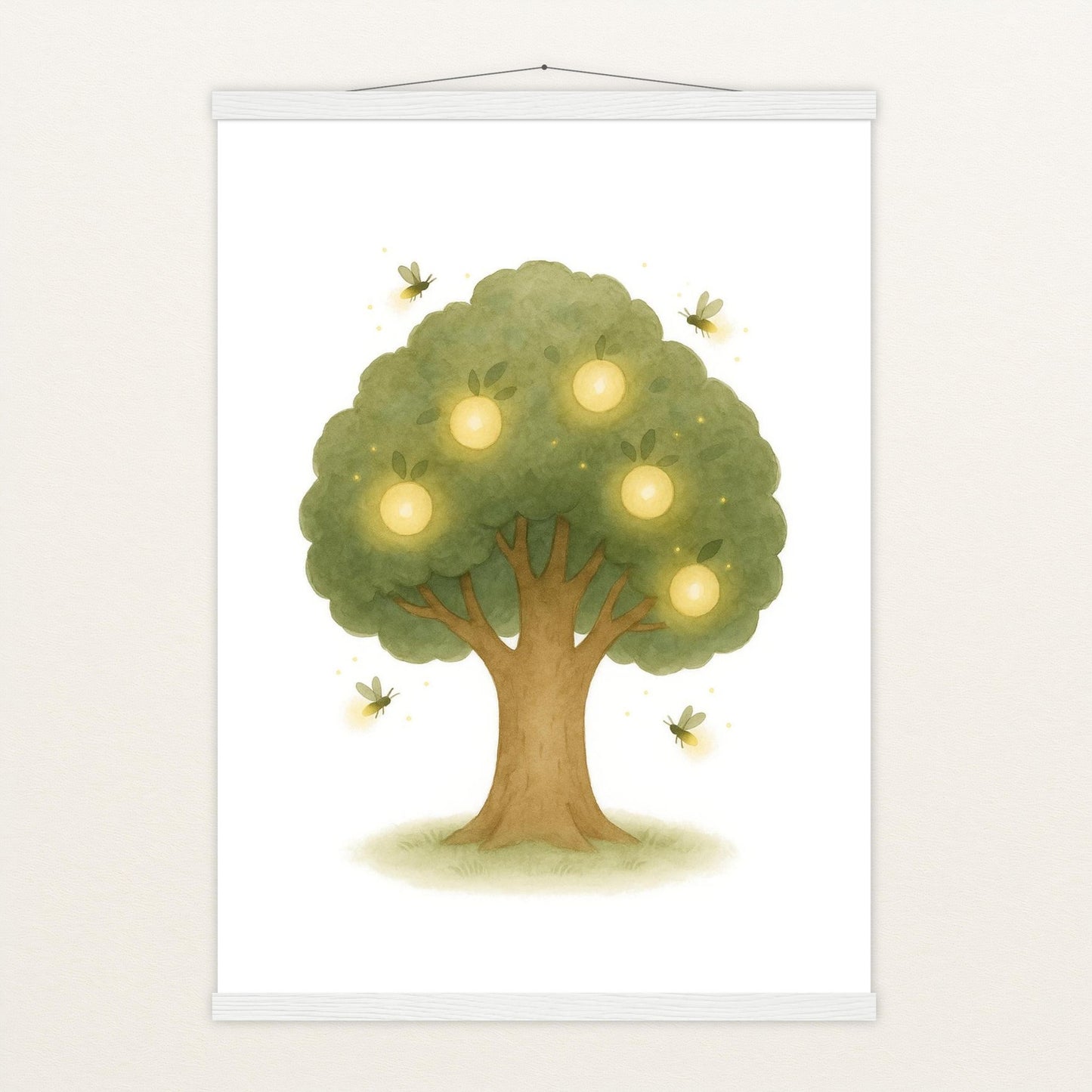 Leuchtbaum Poster mit Leisten von tinylearner