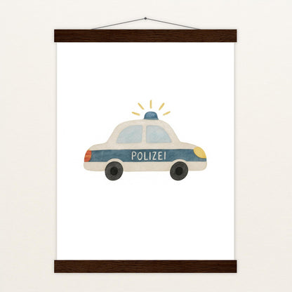 Polizei Poster mit Leisten von tinylearner